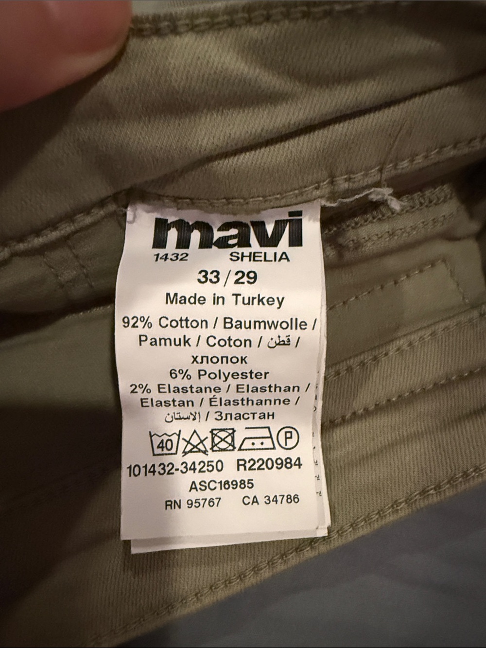 Mavi Olive Work Chinos - Picture 2 of 5
